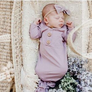 Brand New Caden Lane Dusty Purple Knotted Gown